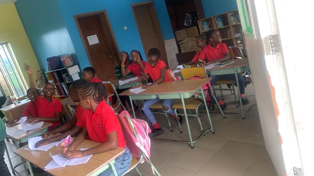 Children engaged in art activities